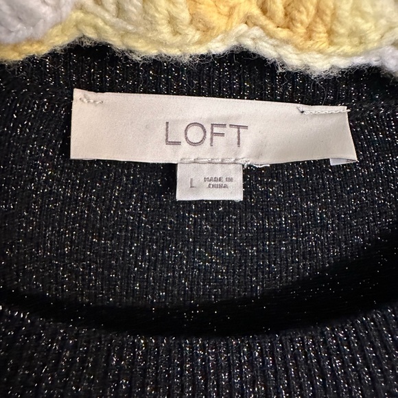 LOFT Shimmer Sweater Dress - Picture 3 of 3